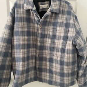 Aeropostale Blue and White Plaid Shirt